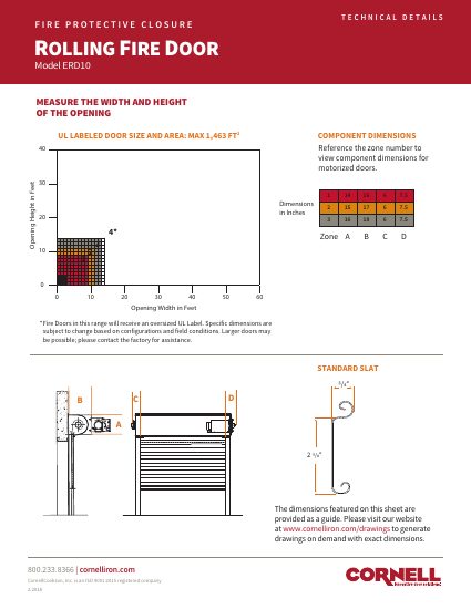 CornellCookson — Rolling Fire Door — Technical Detail (Cornell) (catalog cover)