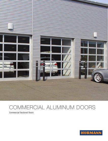 Hörmann Group North America — Commercial Aluminum Overview — 720A / 750A (Aug 2025) (catalog cover)