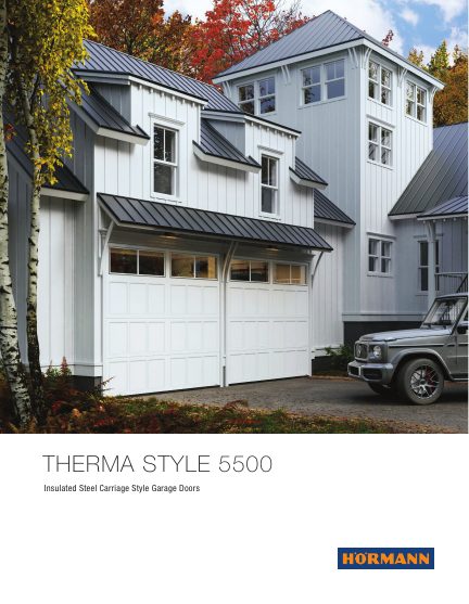 Hörmann Group North America — Therma Style 5500 Brochure — Jan 2026 (catalog cover)