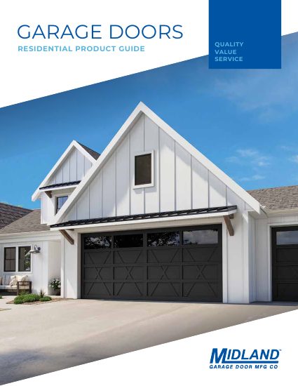 Midland Garage Door Mfg. Co. — Residential Product Guide 2026 (catalog cover)