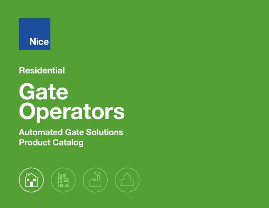 Nice North America LLC (Linear) — Nice Residential Gate Operators Catalog (HySecurity) (catalog cover)