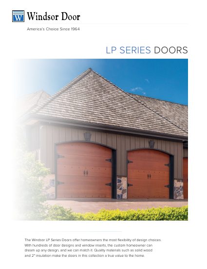 Windsor Door — LP Series Doors Brochure (catalog cover)